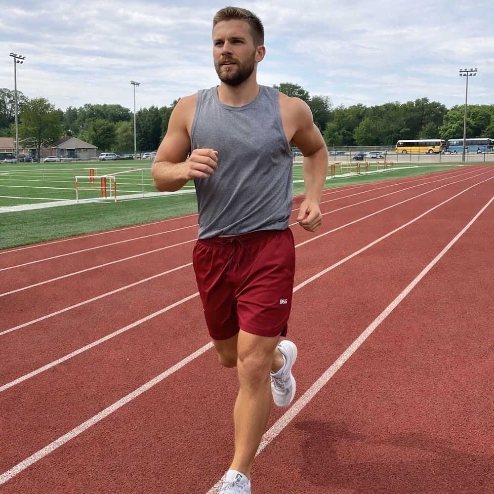 New DSG Stride Short Mens Size M Spiced Red Brief Athletic Running Training Gym - Picture 3 of 15
